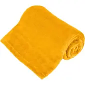 Teesa Couverture polaire 150x200 cm - jaune (16 x 34 cm)