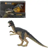 Mattel Figurine de dinosaure Allosaurus Jurassic World Hammond Collection, Design Premium, Yeux en Verre, Queue Fil