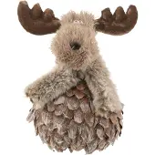 J-Line Renne+echarpe copeaux de bois brun/gris medium