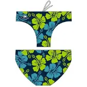 Turbo Surf Flower Swimming Brief Bleu 4XL Homme