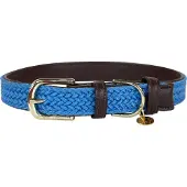 Kentucky Nylon Plaited Dog Collar Marron 60-68 cm