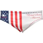 Turbo Usa 2012 Swimming Brief Blanc,Bleu 5XL Homme