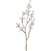 J-Line Branche baies plastique crème/or