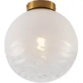 QAZQA Plafonnier design laiton avec verre dégradé blanc - Pillon