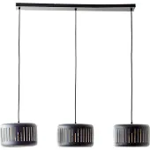 Brilliant Lampe suspendue pour table à manger Tyas 3 casquettes