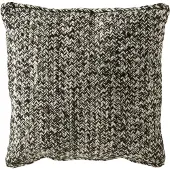 J-Line Coussin miami poly noir/blanc