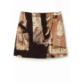 Desigual Jupe beige / beige foncé / noir