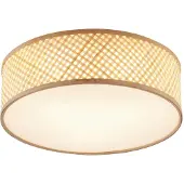 QAZQA Plafonnier en bambou oriental naturel 40 cm - Tremmo