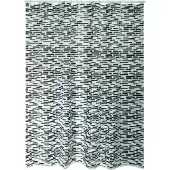 MSV Rideau de douche - 180x200 cm - Loft Chocolat