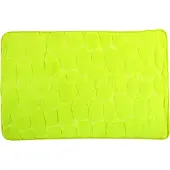 MSV Tapis de bain Microfibre PEBBLE 50x80cm Vert Anis