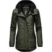 NAVAHOO Veste d’hiver 'Lindraa' kaki / noir