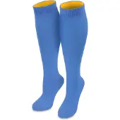 Normani Chaussettes montantes bleu ciel / abricot