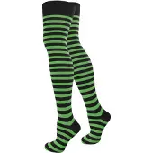 Normani Chaussettes montantes vert fluo / noir