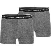 Normani Sous-vêtements de sport gris chiné / noir / blanc
