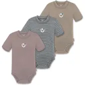 Normani Barboteuse / body beige foncé / bleu fumé / mauve