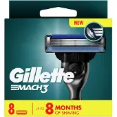 Gillette Lames de rasoir Mach3 XL 8pcs