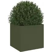 vidaXL Jardinière vert olive 32x30x29 cm acier