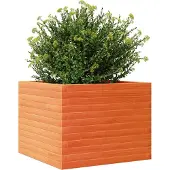 vidaXL Jardinière cire marron 60x60x45,5 cm bois de pin massif