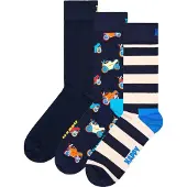 Happy socks Chaussettes unisexe Chaussettes Paquet de 3 femme - Bleu - 41 / 46