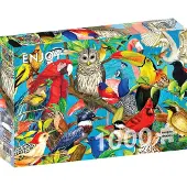 Enjoy Puzzle Puzzle 1000 pièces Enjoy – Feathered Fenzy