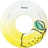 Bestway Bouée - - Citron Fresh Squeezed - 99 Cm - Jaune - Pour Enfants À Partir De 6 Ans