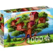 Enjoy Puzzle Puzzle 1000 pièces Enjoy – Maisons dans les arbres