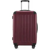 Hauptstadtkoffer - Spree - Bagage à main avec extension, valise sur roulettes, trolley avion valise rigide Hand Luggage TSA, 55 cm, Cabin Bag max 42 litres,Rouge foncé