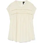 Vero moda Chemisier 'VMDebbie' blanc cassé