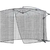 Malatec Moustiquaire pour parasol de jardin 3,5 m - noir