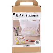 Creativ Company Bastelset Textildekoration Tasche, Portemonnaie