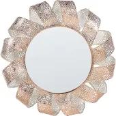 Beliani Miroir MANGALORE Métal Blanc