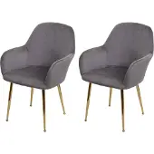 Mendler Chaise de salle à manger -F18 (lot de 2)