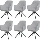 Mendler Chaise de salle à manger -L79 (lot de 6)