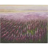 MCW Peinture à l'huile Champ de fleurs peinte à la main