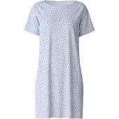 Calida Chemise de nuit bleu clair / blanc