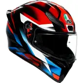AGV K1 N Fastlap Casque Intégral Noir/Rouge/Bleu XS unisex