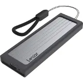 Lexar E6, Boîtier SSD, M.2, PCI Express, 10 Gbit/s, connexion USB, Argent