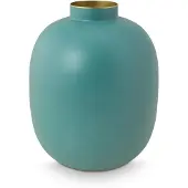 Pip studio Vase Pip Studio Metal Matt Light Blue 32 cm