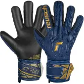 Reusch Gants de sport 'Attrakt Freegel' bleu foncé / moutarde / noir