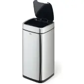 Durable Poubelle automatique NO TOUCH 21L, Argent, 342223