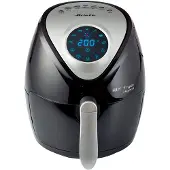 Ariete Friteuse à air chaud numérique Airy Fryer simple noire argentée