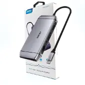 Choetech 9W1 Hub Usb Type C Multifonctionnel - 3X Usb 3.2 Gen 1 / Lecteur de carte Sd I Tf / Hdmi 4K 30Hz / Vga Full Hd 60Hz / Usb Type C / Rj45 Gray (Hub-M15 Gray)