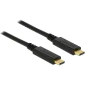 DeLOCK Câble USB-C - 1m - Noir - USB 3.1 Gen 2 - 3A - Cypress E-Marker Chipset