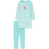 Schiesser Pyjama 'Pony World' turquoise / rose / blanc