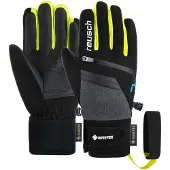 Reusch Gants de sport 'Travis' jaune / gris / noir / blanc