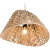 TRIO Suspension Japandi Valerie rotin Ø 52cm