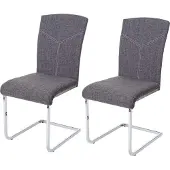 Mendler Chaise de salle à manger -F36 (lot de 2)