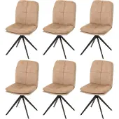 MCW Chaise de salle à manger -M68 (lot de 6)