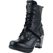 New rock Bottes Gothic de - Trail Negro Tacon Acero - EU36 - EU43 - pour Femme - noir - Taille EU 36