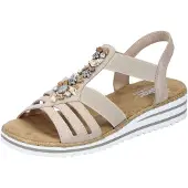 Rieker Sandales 'V0649' beige clair